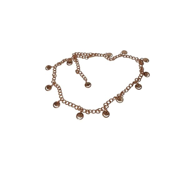Belt Gold Tone Happy Face Charms Chain Waist Jewelry 36\